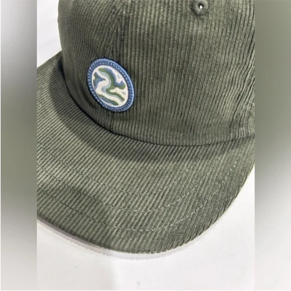 Patagonia Men's Corduroy Hat Adult Green NWT Adjustable Snap Back Closure - Picture 2 of 6